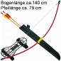 Preview: Ek-Archery youth bow set CRUSADER 140 cm, 15 lbs, with 2 arrows and accessories